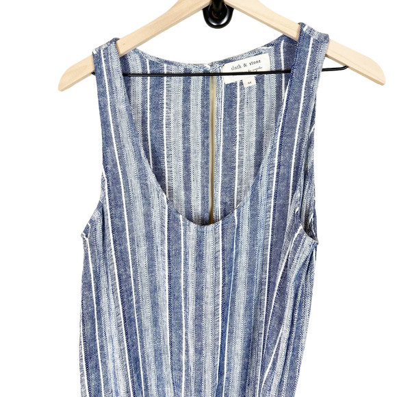 Cloth & Stone Striped Linen Jumpsuit - Picture 3 of 9